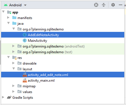 android use .db sqlite file