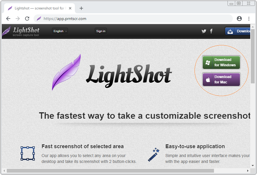 lightshot screenshot tool chrome