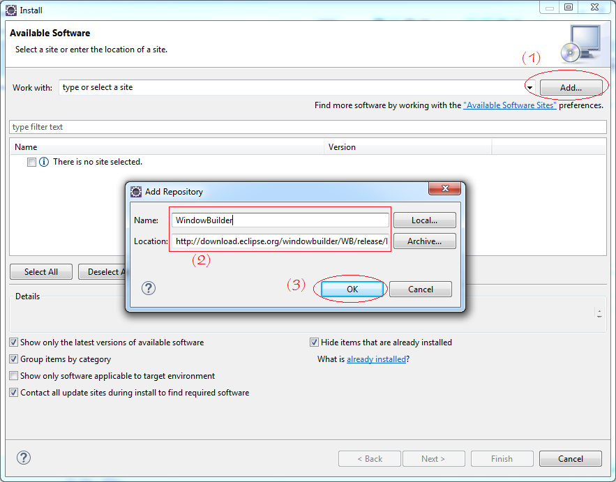 eclipse how to install windowbuilder