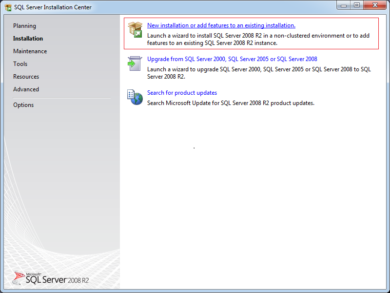 Install SQL Server Express 2008 on Windows 