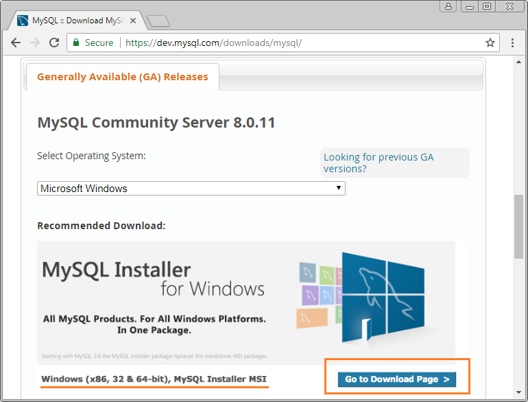 Install MySQL Database On Windows