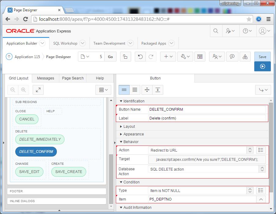Oracle APEX Tutorial for Beginners (APEX 5.0)