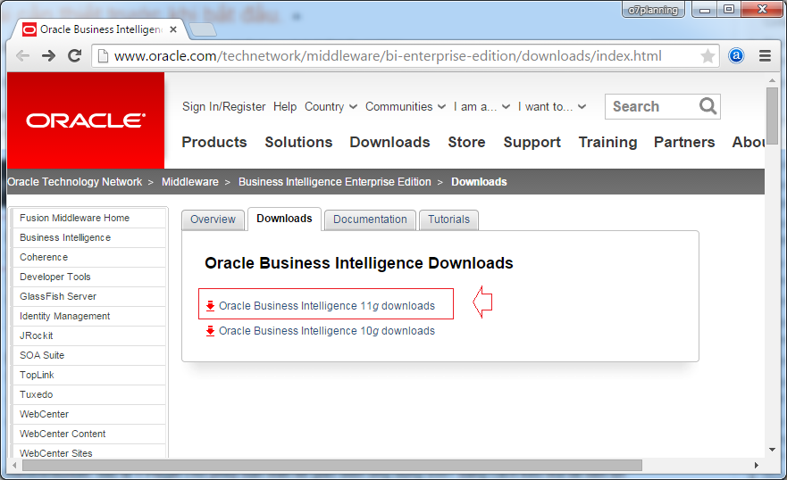 Install Oracle Bi 11g