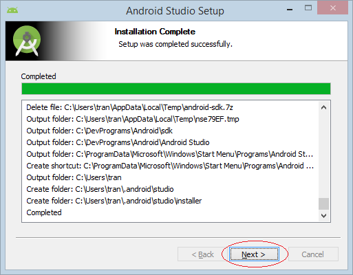 Install Android Studio on Windows 