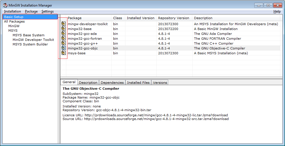 mingw compile c