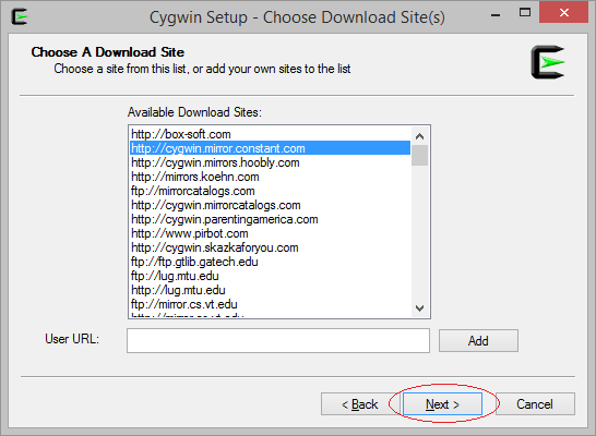 cygwin installation for basic c++