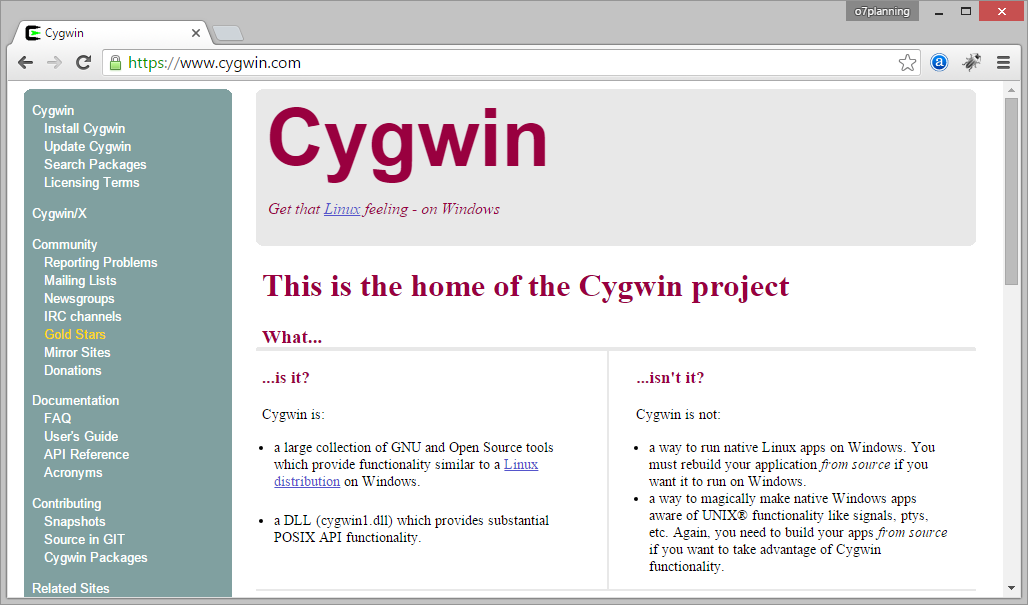 cygwin installation for basic c++