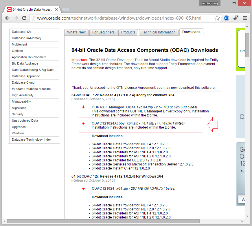 connect to oracle database from visual studio for mac