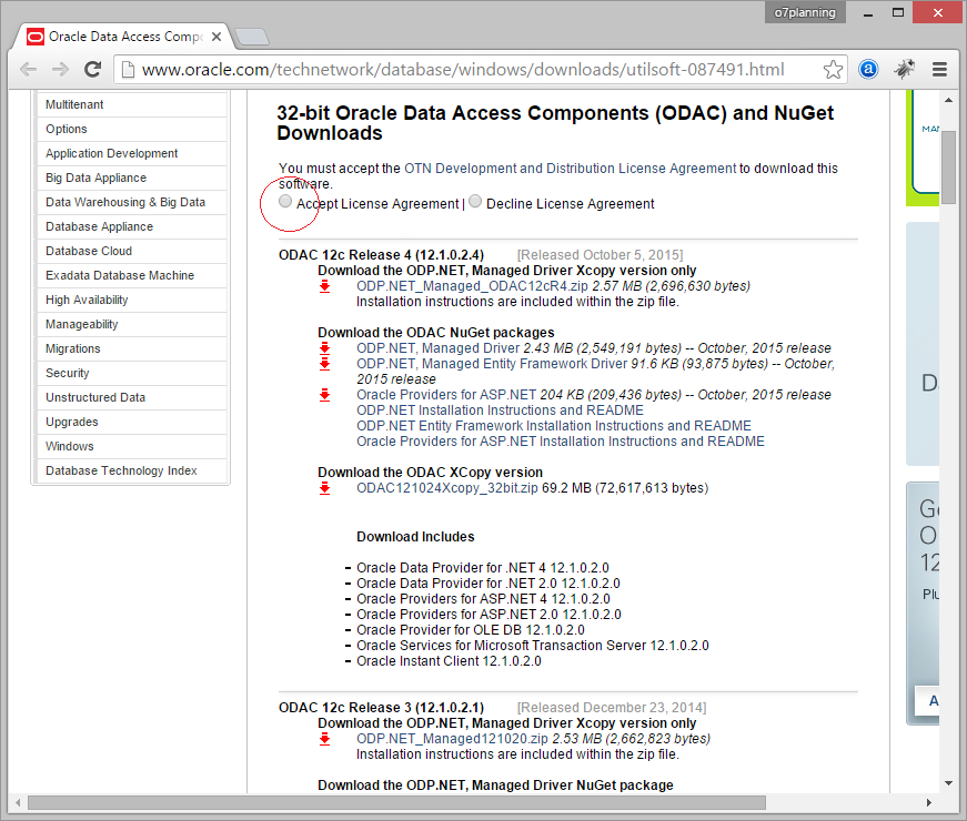 oracle sql driver for c# mac