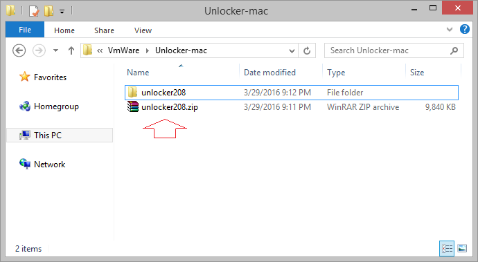 unlock vmware 7 for os x