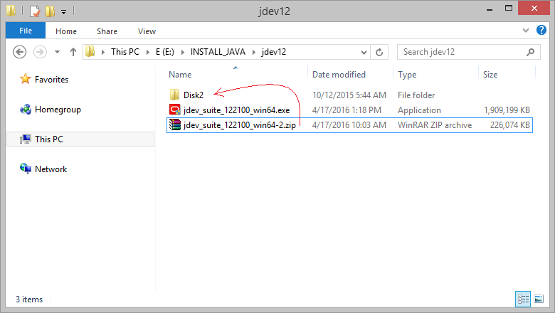 jdeveloper 12c 12.1.1 installation