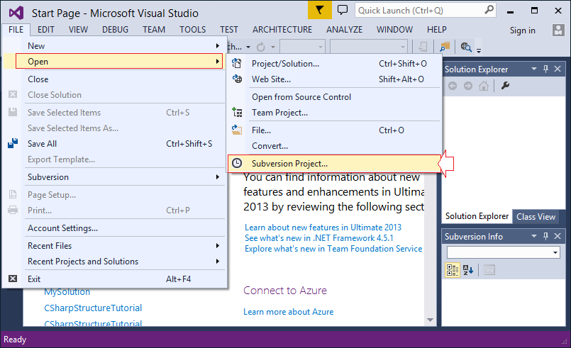 C# Programming for Team using Visual Studio and SVN 