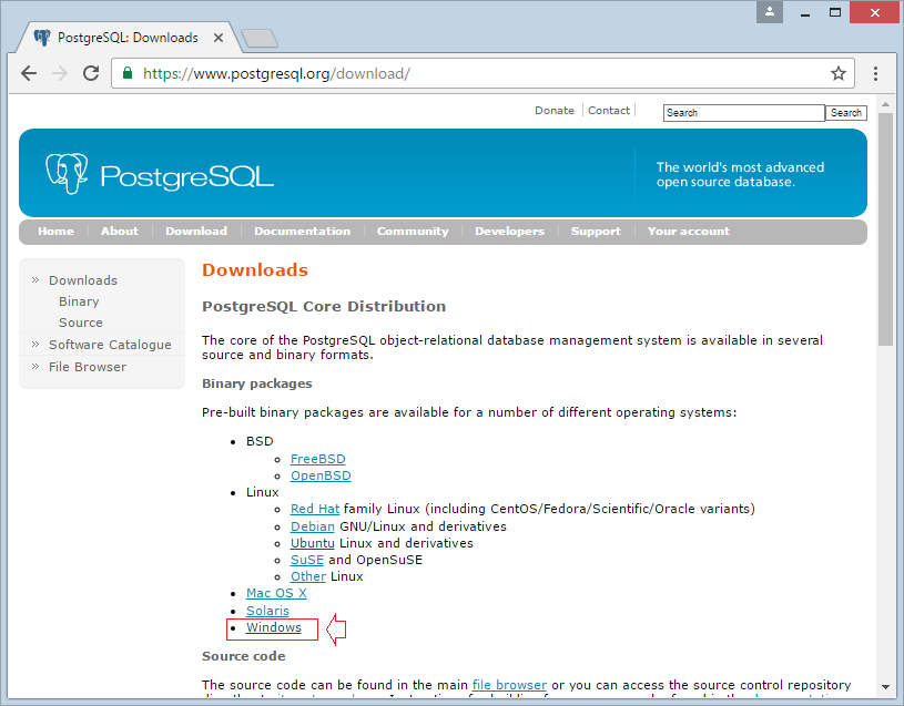 configure postgresql