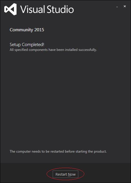 visual studio 2015 installer