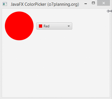 colorpicker set value javafx
