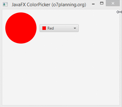 Javafx Colorpicker