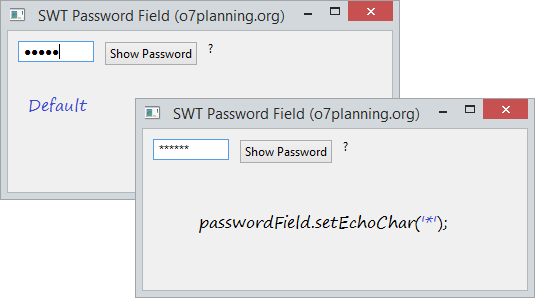 SWT java. Password field java. SWT java примеры. Password field