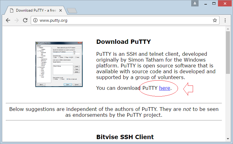download putty untuk windows 10