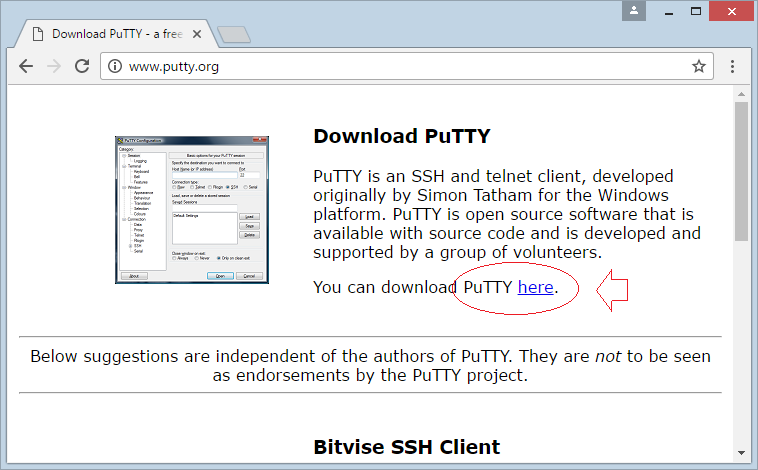 donwload putty for mac