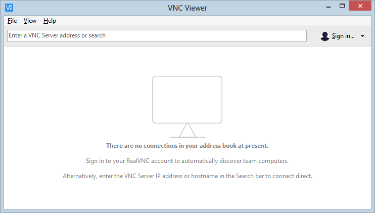 real vnc connect on ubunu