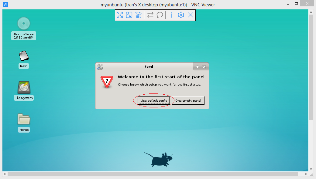 ubuntu open vnc viewer link from command line