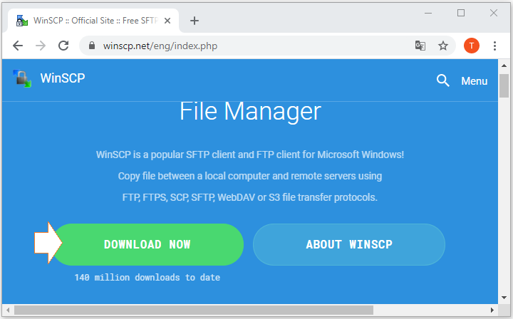 transfer files from one server to another using winscp