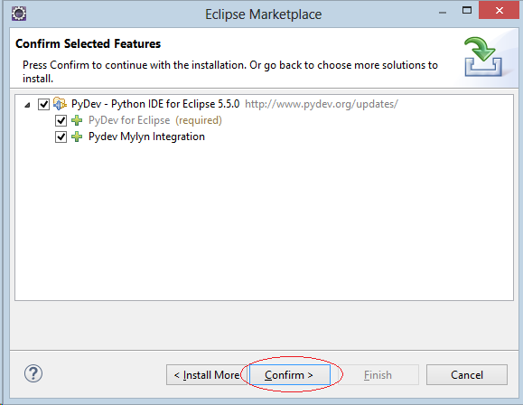 py develop eclipse how to install