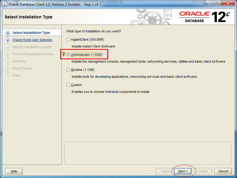 download oracle client