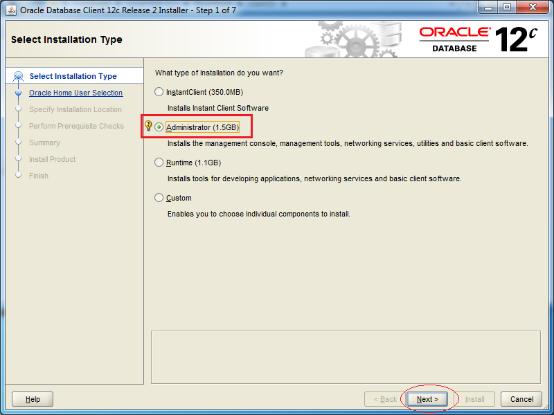 download oracle client for windows 7