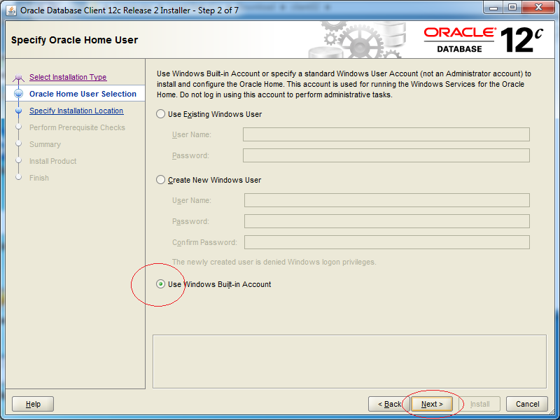 microsoft oracle client download