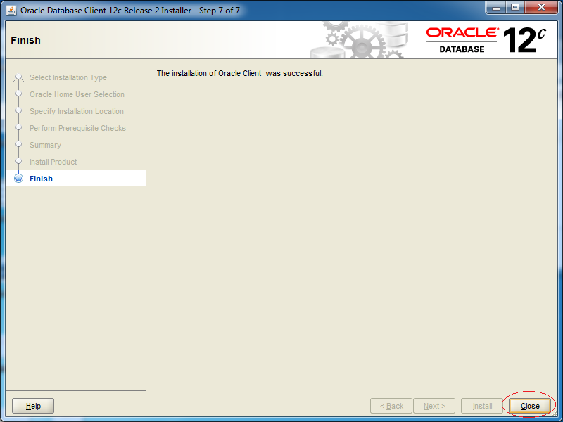 install oracle client