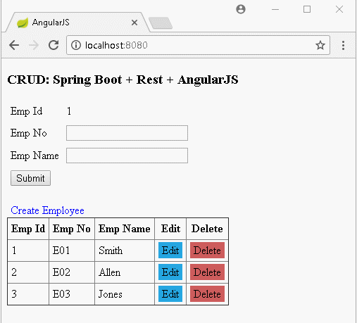 integrate angular and spring boot