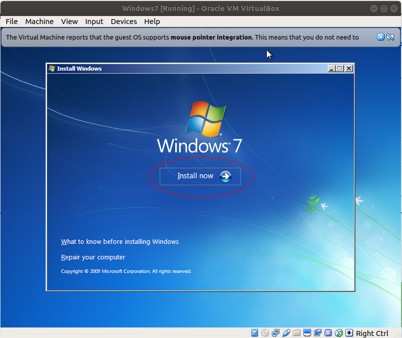 virtualbox windows 7 download