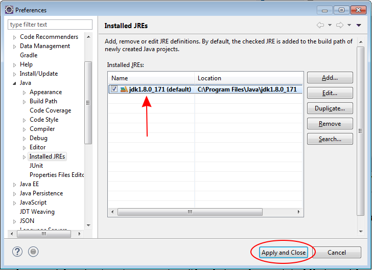 using latest jdk in eclipse for mac