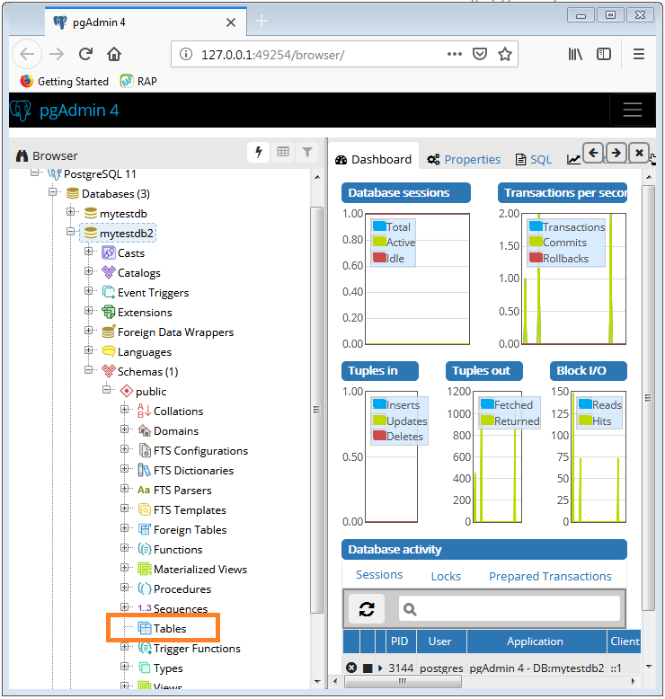 postgres function how to view from pgadmin 4