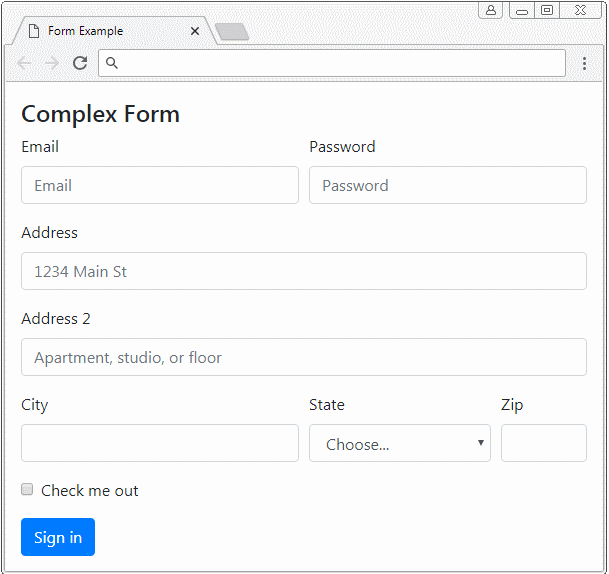 Bootstrap Form