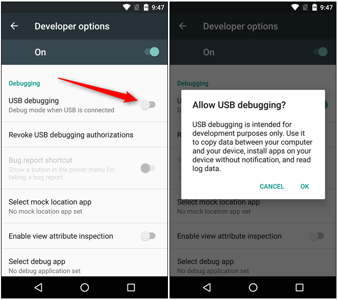 Enable USB Debugging on Android Device |