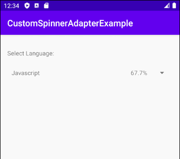 Android Spinner 