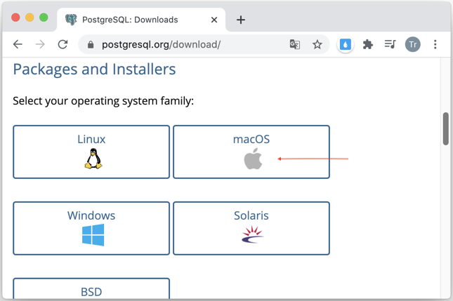 postgresql mac