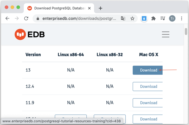 download postgresql for mac