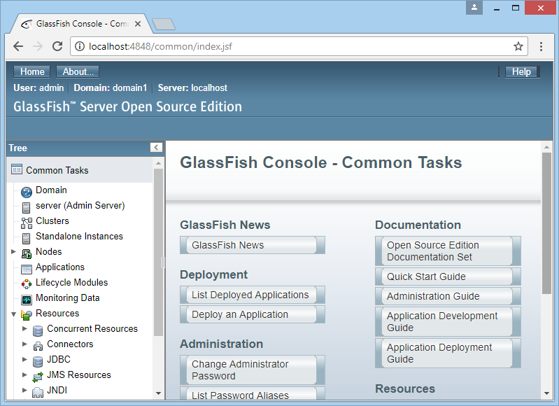 Installer Glassfish  Server sur Windows