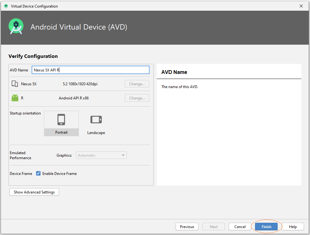 Configuration d'Android Emulator sur Android Studio