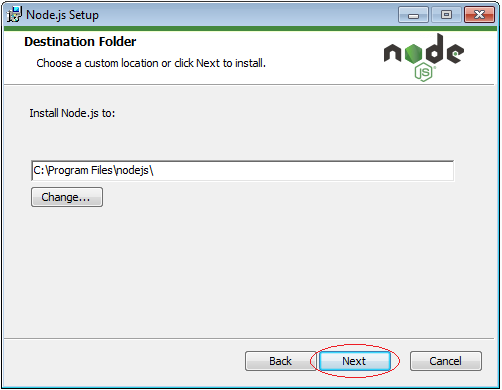node js windows install