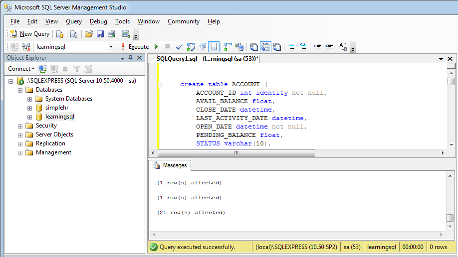 Как создать файл sql