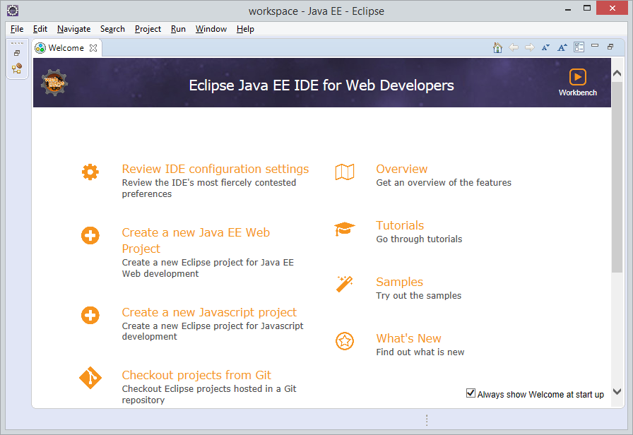 Как в eclipse создать проект java