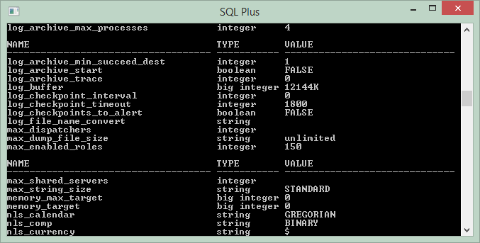 Oracle тип данных interval