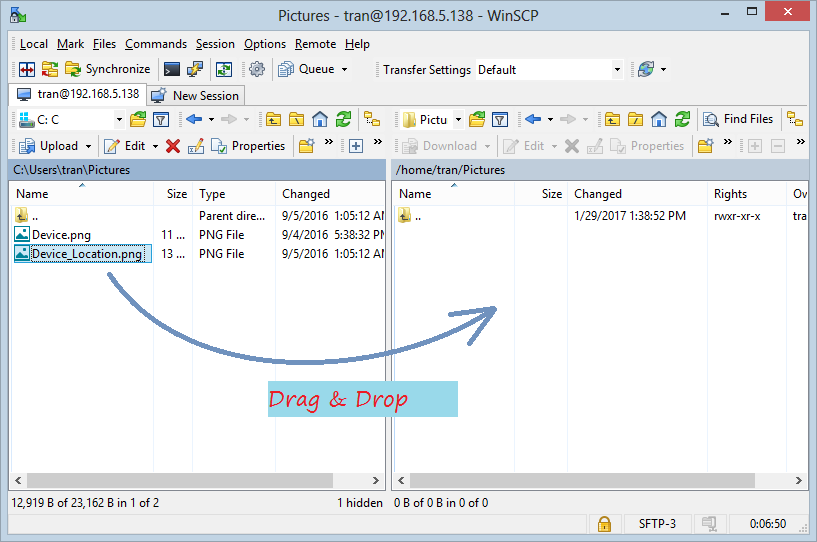 Winscp как распаковать архив на сервере