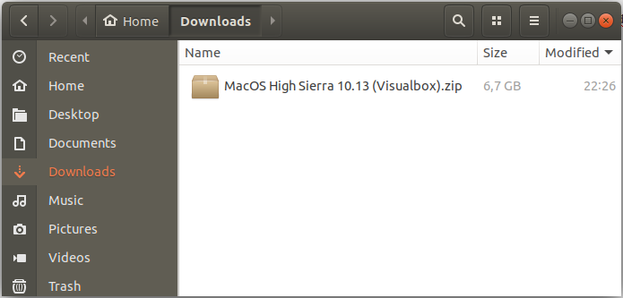 macos high sierra download for windows 10 virtualbox