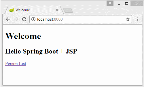 Spring boot web hot sale jsp example